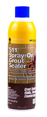 Miracle Sealants Grout Sealer Aerosol Spray, 15 oz - size: 1 Count (Pack of 1)