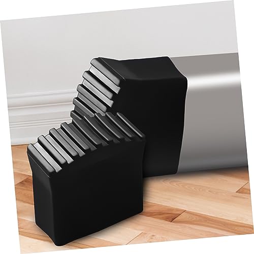 Artibetter 4pcs Non-Slip Rubber Ladder Feet Pads Durable Step Mat Covers for Home Use Easy Installation Floor Protection Compatible with Standard Ladders