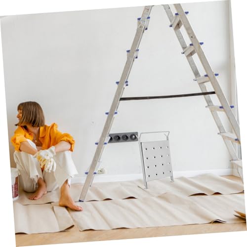 LIFKOME Iron Work Platform Integrated Tool Tray Portable Folding Step Ladder Accessory for Workspaces and Multi-use Environments