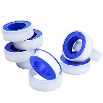 30 Pieces 1/2 Inch Teflon Tape Industrial Thread Seal Tapes Plumbing Waterproof Seal Tape for Plumber, Air Head, Thread Pipe, 1/2 x 394 Inch