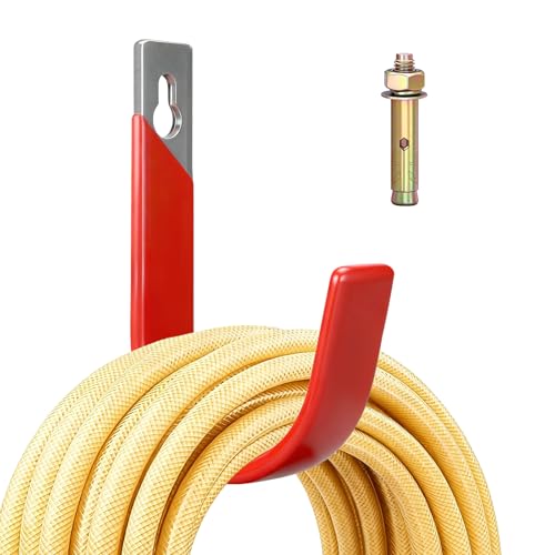1 Pack Heavy Duty Wall Mount Garage Hooks with Anti-Slip PVC Coating Iron Storage Hooks,Garage Hanger Utility Hooks Indoor Outdoor Organizer for Hanging Bike Ladder Garden Tool - size: 1 Pack