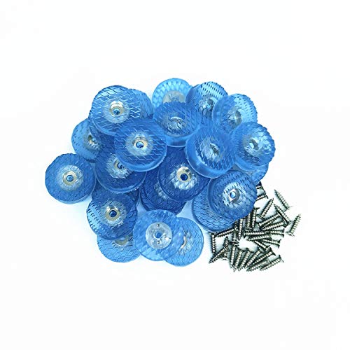 30 Pcs Translucent Cylindrical Shape Furniture Pads Rubber Non Slip Feet Pad for Table Desk Chair Sofa and Cutting Boards (30mm x 11mm) - size: 30mm x 11mm
