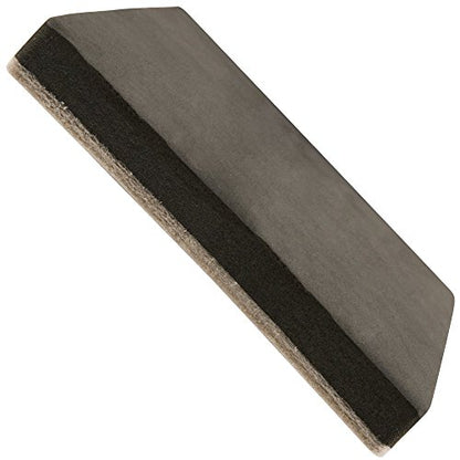Super Sliders 5" Large Square Reusable Felt Furniture Sliders for Hard Surfaces, Anti-Slip Protective Appliance & Furniture Moving Pads for Beds, Sofas, Dressers, Set of 4, Black - size: 4 Pc, style: 5" Square