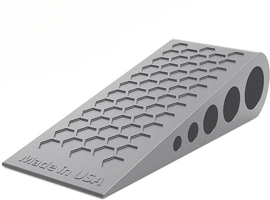 Door Stoppers for Bottom of Door Premium Floor Rubber Door Stop Wedge Made in USA Heavy Duty Honeycomb Design for Carpet, Tile, Ideal for Home, School, Commercial,Grey - color: Gray