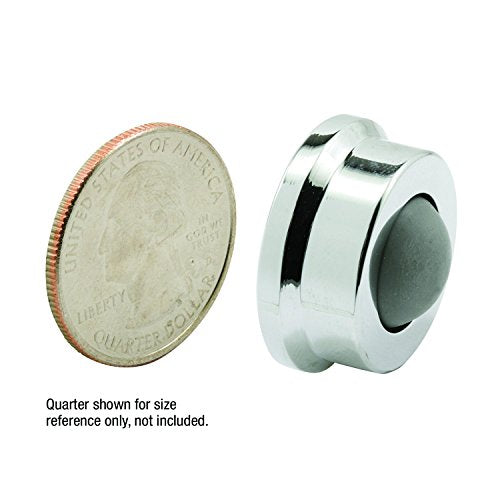 Prime-Line J 4724 Door Wall Stop, 1 In., Rubber Bumper, Polished Chrome (Single Pack) - color: Polished Chrome