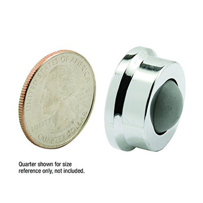 Prime-Line J 4724 Door Wall Stop, 1 In., Rubber Bumper, Polished Chrome (Single Pack) - color: Polished Chrome