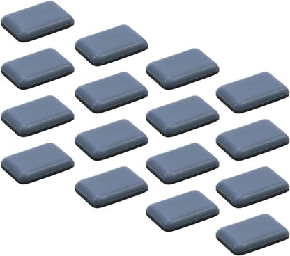 MY MIRONEY Rectangle Self-Stick Furniture Sliders 1.4" x 1" Furniture Glides Heavy Duty Adhesive Furniture Movers for Carpet Pack of 16 - style: 1.4" x 1"; Blue; 16PCS