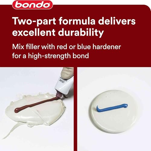 3M Bondo Glazing and Spot Putty 6-Pack, 4.5 oz Tubes, Nitrocellulose Automotive Glazing Putty for Filling Pinholes, Scratches, Minor Dings and Hairline Cracks, Sandable in 20 Minutes - size: 6 Pack