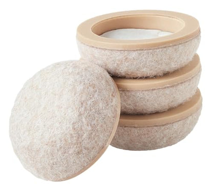 Scotch Felt Pad Cups, 6-Pack of 4 1-1/4 in. Chair Leg Floor Protector for Hardwood Floors and Tile