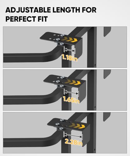 Ladder Stabilizer, Adjustable Heavy Duty Ladder Standoff with Pins & Sheet for Wing Span/Wall Extended Accessory, Ladders Roof Stabilizer with Non-Slip Rubber Pads for Roof Gutter Guard, Black - color: Black