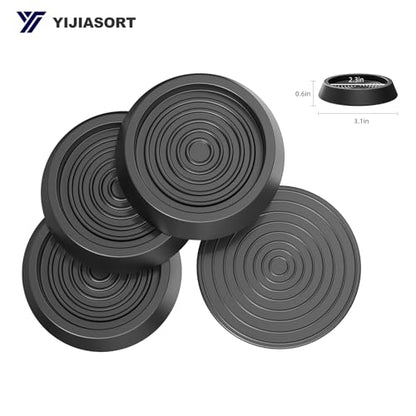 Non Slip Furniture Pads for Hardwood Floors(2 inch),Anti Slip Furniture Sliders,Rubber Furniture Pads Non Slip,Non Skid Furniture Grippers Suitable for Sofa, Bed, Chair (4PCS) - size: 2 inch