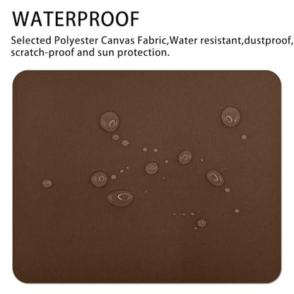 Gheeidau Canvas Repair Patch 9×11 Inch 3Pcs Waterproof Self-Adhesive Fabric Repair Patch for Tents,Boat Cover,Pop Up Canopy,Patio,Bags,Car Seats,Sofas,Furniture Cover(Brown) - color: Brown, size: 9"×11"×3PCS
