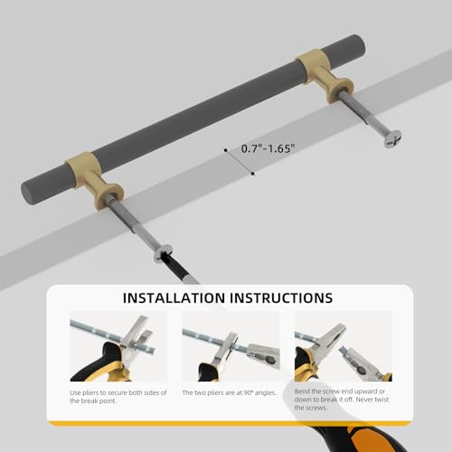 Goldenwarm 10 Pack Black and Gold Cabinet Pulls 3 Inch Matte Black Drawer Pulls Gold Kitchen Cabinet Handles Modern T Bar Hardware for Cupboard Bedroom - color: Black&Gold, size: 3 in Hole Center (76mm)