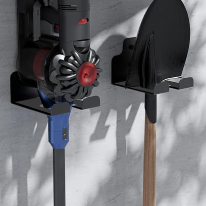 JNIHEEP Garage Organizer Trimmer Rack, Garden Power Tool Hanger Weed Whackers Holder Wall Mounted for Grass Trimmer, Hedge Trimmer, Garage Trimmer, Garden Tools,2 Pack - color: Black 2 Packs