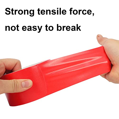 WELSTIK Duct Tape Heavy Duty Waterproof, for Photographers,Repairs, DIY, Crafts, No Residue, Tear by Hand, 3" x 30 yd, Red - color: Red
