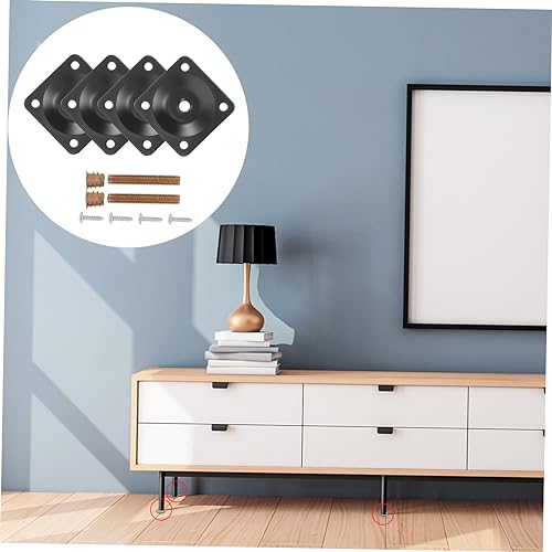 1set Table Leg Connector Flat Mounting Plates for Furniture Repair Heavy-Duty Brackets for to Tables Chairs Sofas More