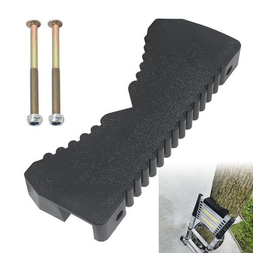 Rubber Steep Ladder Stabilizer,Anti-Slip Ladder Accessory,with Strap and Screws Ladder Poles Non-Slip Mat for Telescopic Ladder, Single Straight Ladder, Engineering Ladder, Enhance Stability