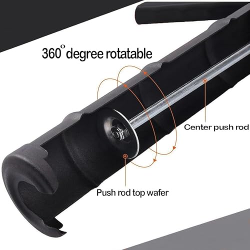 ADAK - Professional Caulking Gun, 10:1 Thrust Ratio, Caulking Gun No Drip, Hand Tool for Silicone & Sealant Application, Smooth Pressure Caulk Gun, Caulking Gun Tool (Whole Black) - color: Whole Black