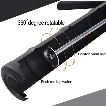 ADAK - Professional Caulking Gun, 10:1 Thrust Ratio, Caulking Gun No Drip, Hand Tool for Silicone & Sealant Application, Smooth Pressure Caulk Gun, Caulking Gun Tool (Whole Black) - color: Whole Black