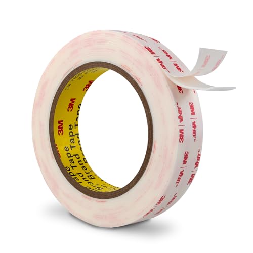 3M Double Sided Mounting Tape 1''x15.4Ft 0.043in Thick White 4950 Heavy Duty Adhesive Waterproof Foam Tape for Car Home Office Deco - color: White, size: 1" x 15.4Ft