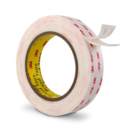 3M Double Sided Mounting Tape 1''x15.4Ft 0.043in Thick White 4950 Heavy Duty Adhesive Waterproof Foam Tape for Car Home Office Deco - color: White, size: 1" x 15.4Ft