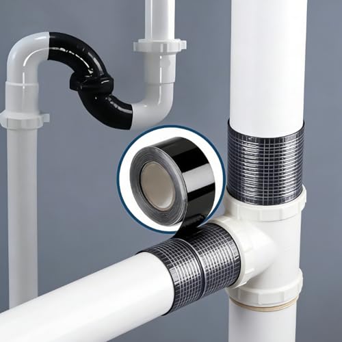 3 Rolls Heavy-Duty Sealant Tape - Instant Waterproof Adhesive, Clear Pipe Repair Tape for Leak Fixing, Pipe Connection & Pipe Maintenance