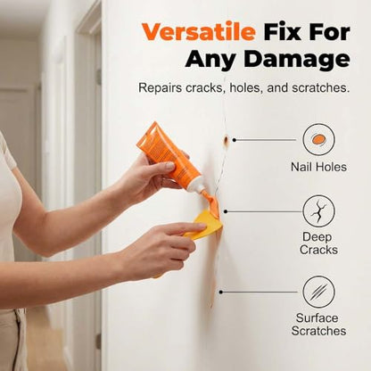 Drywall Repair Kit Hole Repair Patch Kits Wall Spackle Repair Paste Wall Mending Agent Quick Fix Solution, Wall Mending Agent, Wall Spackle with Scraper (1PC) - color: 1PC