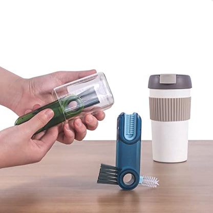 3 in 1 Cup Lid Gap Cleaning Brush Set, Multifunctional Insulation Bottle Cleaning Tools, Mutipurpose Tiny Silicone Cup Holder Cleaner, Home Kitchen Cleaning Tools - style: 3Pcs Green