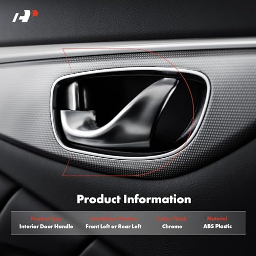 A-Premium Interior Door Handle Repair Kit Front or Rear Left Driver Side - Compatible with 2008-2015 Mercedes-Benz W204 X204 Series C230 C250 C300 C350 C400 C63 AMG C63 AMG S GLK250 GLK350 - style: Front Left or Rear Left