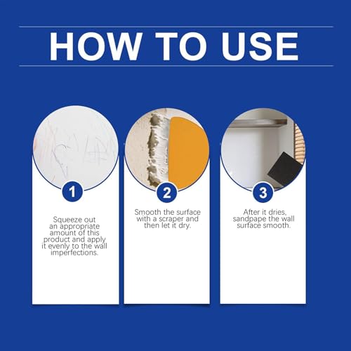 Drywall Repair Kit 100G Putty Paste Wall Fixing Kit Drywall Repair Patch for Holes Peeling Crack