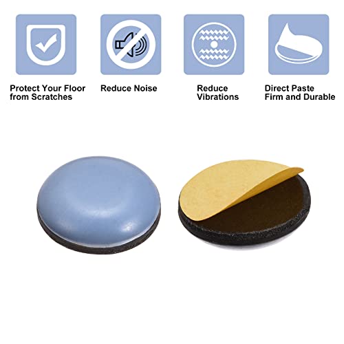 uxcell 55/64-Inch Round PTFE Furniture Sliders, Adhesive Self Stick for Wood Floors, Ceramic Tile and Carpeting 8pcs - size: 55/64-Inch