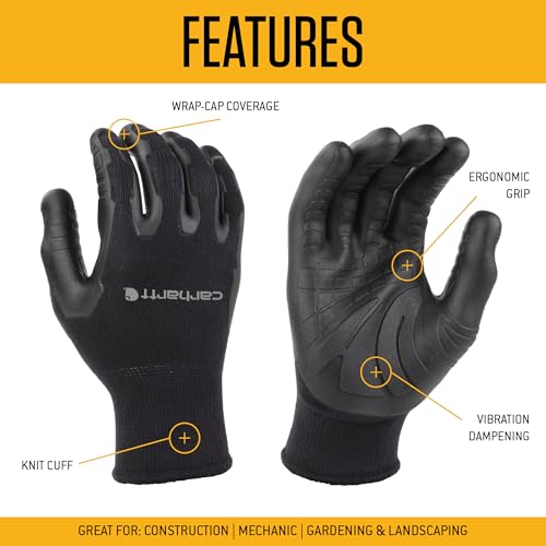 Carhartt Men's A703 Pro Palm Glove - color: Black, size: Small
