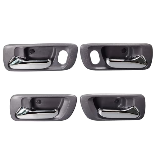 Set of 4 Interior Inside Door Handles Compatible with Honda Accord 1998-2002 Sedan 4-Door, Replaces OE# HO1352124 HO1353124, Gray Housing with Chrome Lever - color: 4PCS Gray Inside Handles