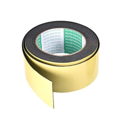 uxcell Sealing Foam Tape 50mm Wide 1mm Thick 5m/16.4ft Long, Self Adhesive Weather Strip for Window Door Insulation - size: 50mmx1mmx5m