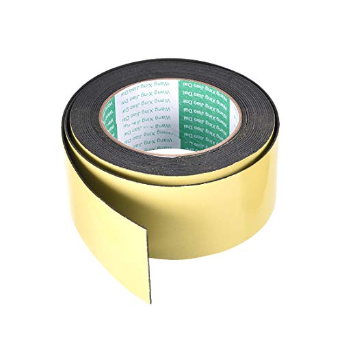 uxcell Sealing Foam Tape 50mm Wide 1mm Thick 5m/16.4ft Long, Self Adhesive Weather Strip for Window Door Insulation - size: 50mmx1mmx5m