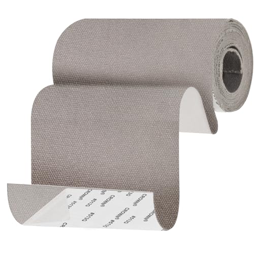 Canvas Patch 4 "x 60 ", Self-Adhesive Waterproof Canvas Patch Set for Repairing Tents, Couch, Boat Covers, Camping Chairs, Awnings, Car Seats.(Gray) - color: Gray, size: 4"×60"