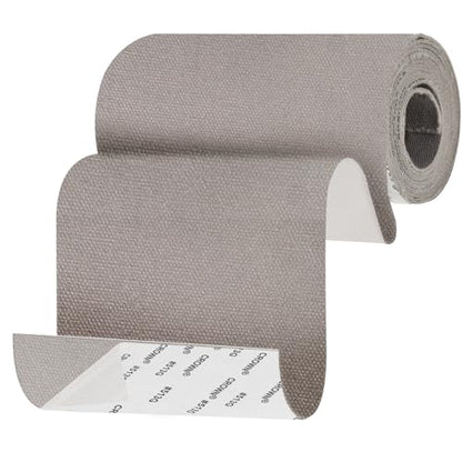 Canvas Patch 4 "x 60 ", Self-Adhesive Waterproof Canvas Patch Set for Repairing Tents, Couch, Boat Covers, Camping Chairs, Awnings, Car Seats.(Gray) - color: Gray, size: 4"×60"