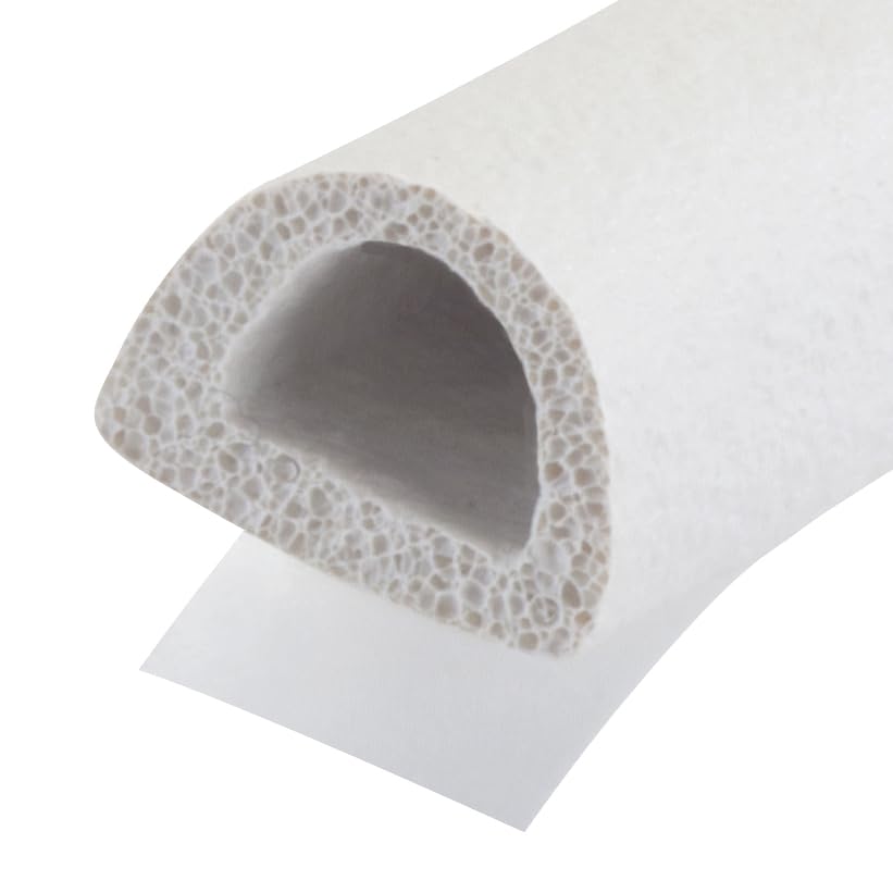 M-D Building Products 63628 1/4 in. x 5/16 in. x 17 ft. White Premium Rubber Window Seal for Medium Gaps - color: White, size: 1/4 In. X 5/16 In.