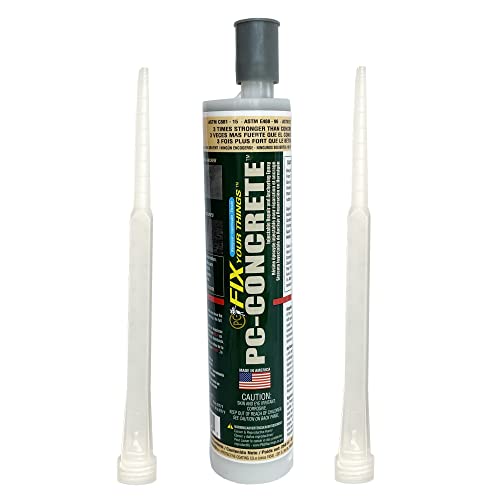 PC Products 72561 PC-Concrete Two-Part Epoxy Adhesive Paste for Anchoring and Crack Repair, 8.6 oz Cartridge, Gray - size: 8.6 oz, style: PC-Concrete