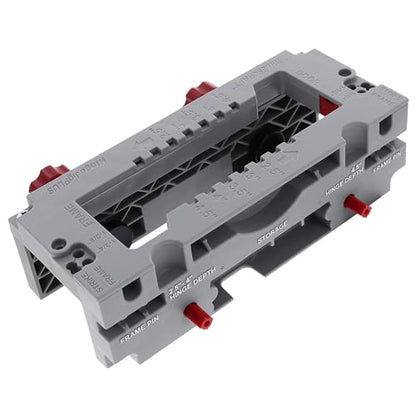 Milescraft 1229 Hinge Jig PLUS – Dual Clamping Door Hinge Jig Door Hinge Mortiser. Complete Hinge Installation Kit Rout Mortises from 2.5” to 4.5”. Strike and Latch Plates Included for Standard Doors