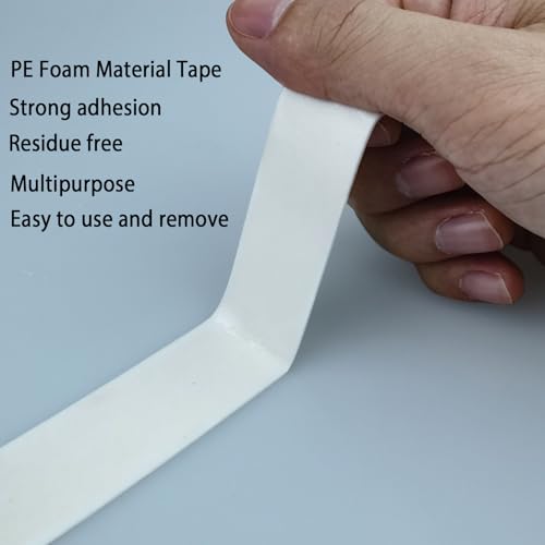 3M Double Sided Tape 1in x 16.5ft, Mounting Tape Heavy Duty, Removeable PE Foam Tape Strips, Strong Adhesive Tape Waterproof Free Damage for Paint Wall Picture Hanging Poster - size: 1in x 16.5ft