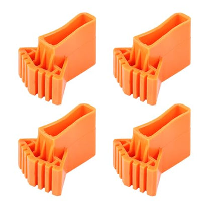 COLLBATH 4pcs Ladder Foot Mats Non-Slip Rubber Ladder Feet Cushions Herringbone Anti-Slip Covers Accessories for Home and Construction Use