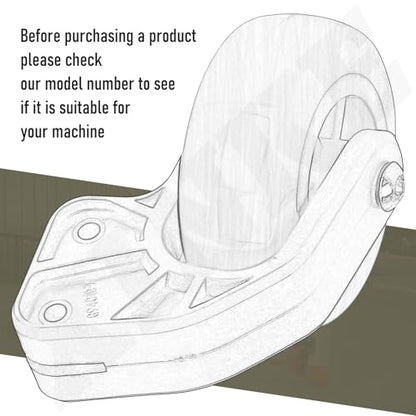 10940 Tip & Glide Wheel Kit Compatible with Little Gia-nt Ladders Without Wheels, Also for Multi-Position Ladders, Included Hrill bit, Wrench - Ladder Accessory