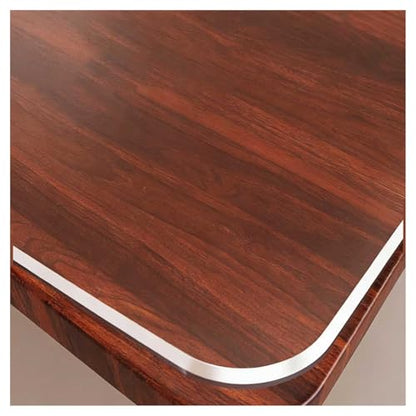1.5mm Thick Clear Plastic 48"x112" Desk Cover, Anti-Scratch Mat for US Wooden Furniture, Camping Grounds & Garage Workbenches
