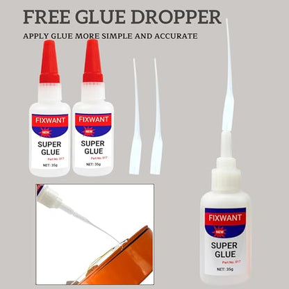 Uniglue Universal Super Glue, Welding High-Strength Oily Glue, Mighty Instant Glue, for Fast Repair and Curing Resin Ceramic Metal Glass,Plastics, Jade Etc. (35g) (1)