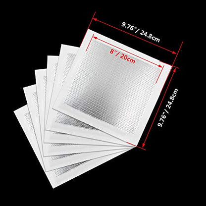 6pcs Drywall Repair Kit, 8" x 8" Self-Adhesive Aluminum Wall Patch - size: 8" x 8", 6 PCS