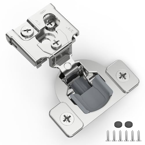 20 Pack 3/4" Overlay 3D Soft Close Hinges for Face Frame Kitchen Cabinet, 3 Way Adjust, Self Closing Concealed Cabinet Hinges-105 Degree - size: 3/4 inch Overlay
