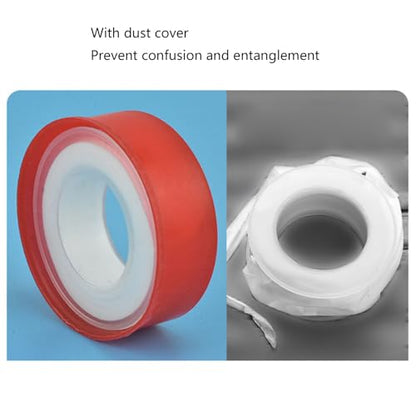 PTFE Thread Sealant Tape Leak Proof Solution Versatile PTFE Plumbing Tape Simple for Kitchen & Bathroom Pipe Connection