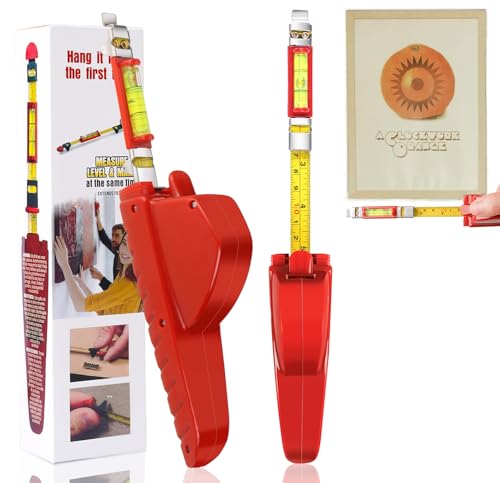 Upgraded All-in-One Picture Hanging Kit with Level, Portable and Adjustable for Hang Pictures, Mirrors, TVs - style: 12MM