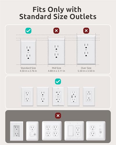 NUTICT 3FT Short Extension Cord with Outlet Cover, Flat Plug Power Strip with 3 Outlets & 3 USB-C & 1 USB-A Port, Wall Mountable, Flat Face Outlet Extender Hidden Behind Couch, Bed, Desk, White - size: 3FT